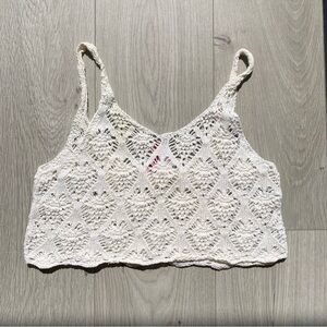 H&M Cotton Crochet Crop Top